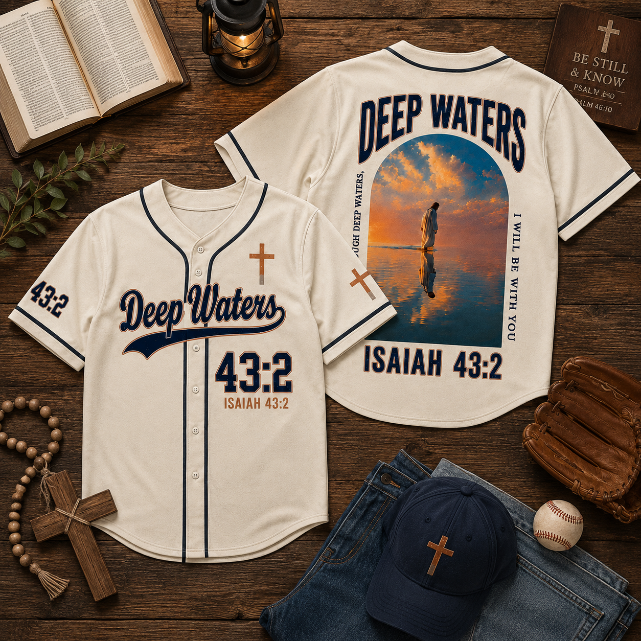 Jesus Deep Water Baseball Jersey
