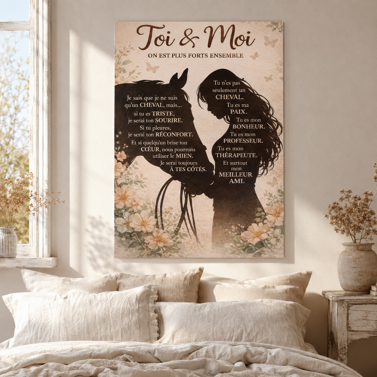 Horse & Me FRE Poster Canvas