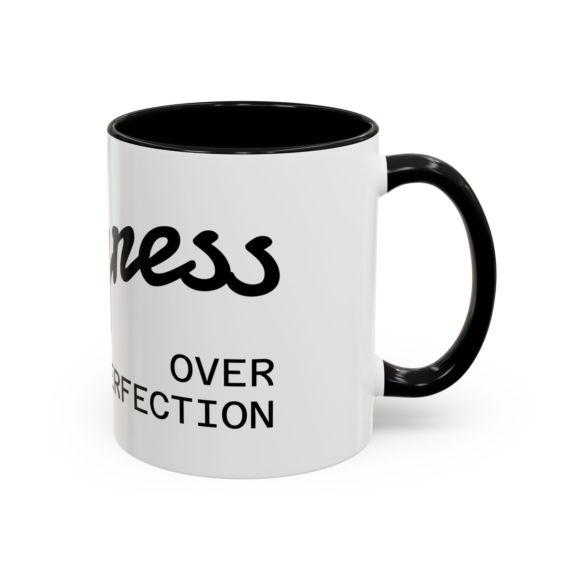 Happiness Over Perfection Accent Coffee Mug Inspirational Ceramic Tea Cup - view 18