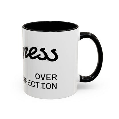 Happiness Over Perfection Accent Coffee Mug Inspirational Ceramic Tea Cup - view 18