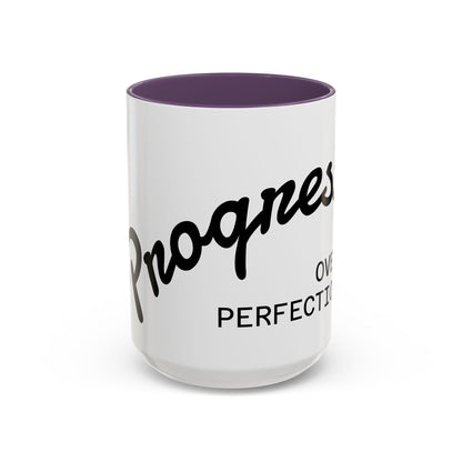 Happiness Over Perfection Accent Coffee Mug Inspirational Ceramic Tea Cup - view 17