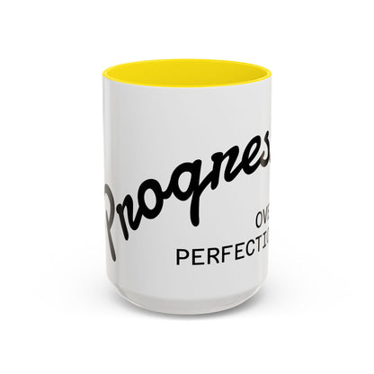 Happiness Over Perfection Accent Coffee Mug Inspirational Ceramic Tea Cup - view 14