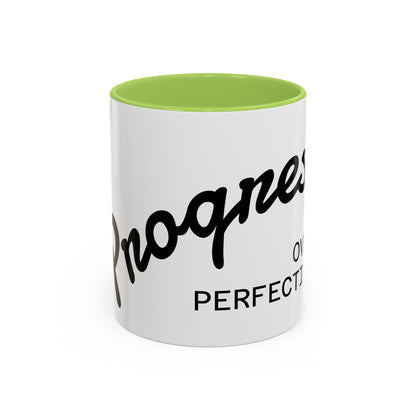 Happiness Over Perfection Accent Coffee Mug Inspirational Ceramic Tea Cup - view 15
