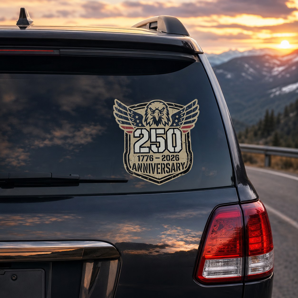 250th Anniversary Eagle Sticker — 1776–2026 Patriotic Die-Cut Decal
