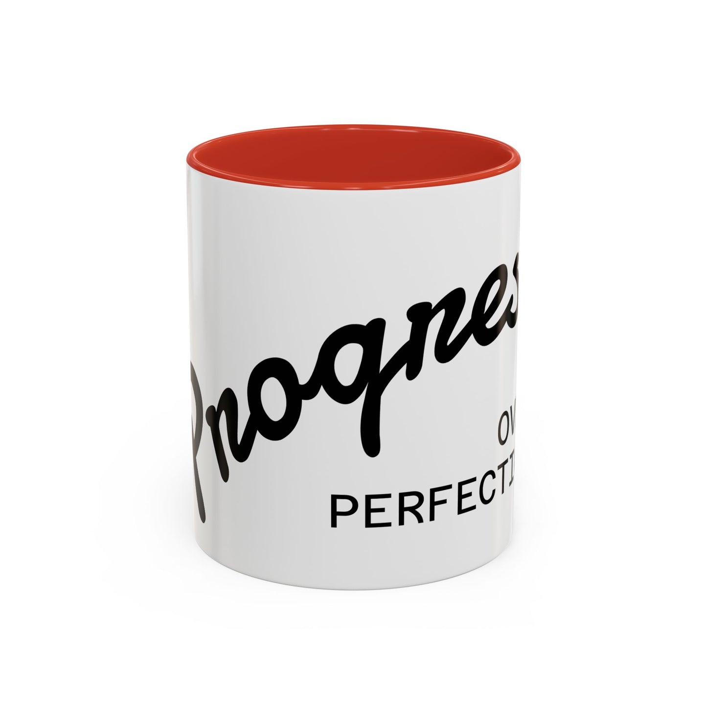 Happiness Over Perfection Accent Coffee Mug Inspirational Ceramic Tea Cup - lifestyle
