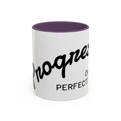 Happiness Over Perfection Accent Coffee Mug Inspirational Ceramic Tea Cup - view 16