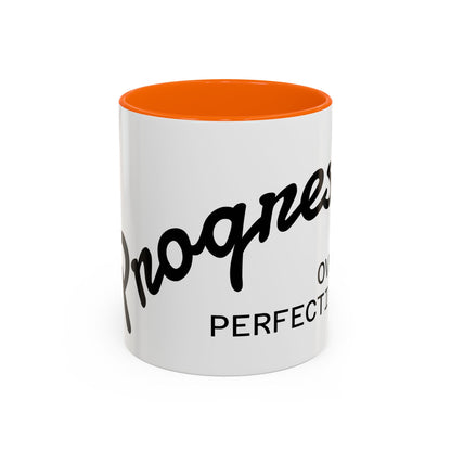 Happiness Over Perfection Accent Coffee Mug Inspirational Ceramic Tea Cup - view 11
