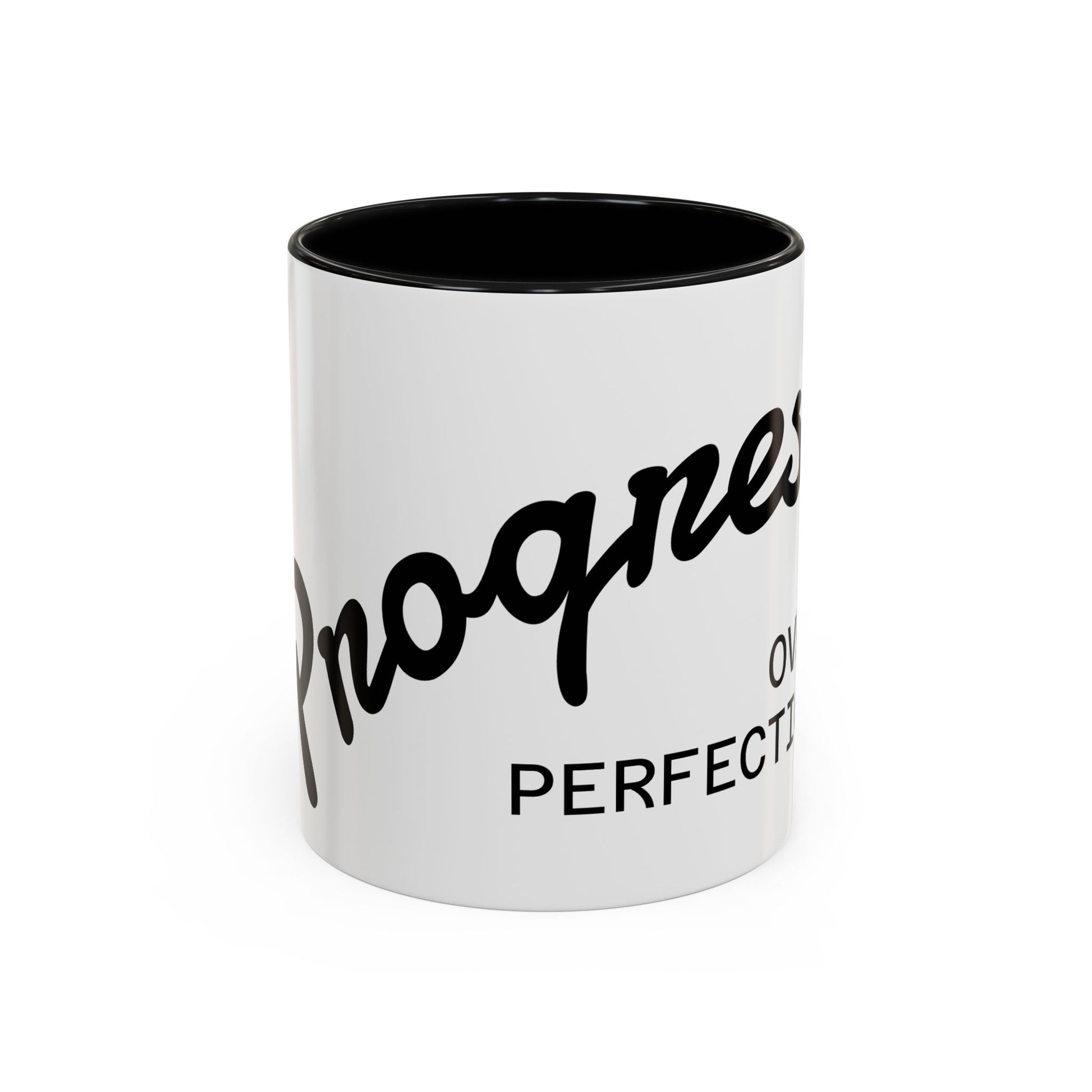 Happiness Over Perfection Accent Coffee Mug Inspirational Ceramic Tea Cup