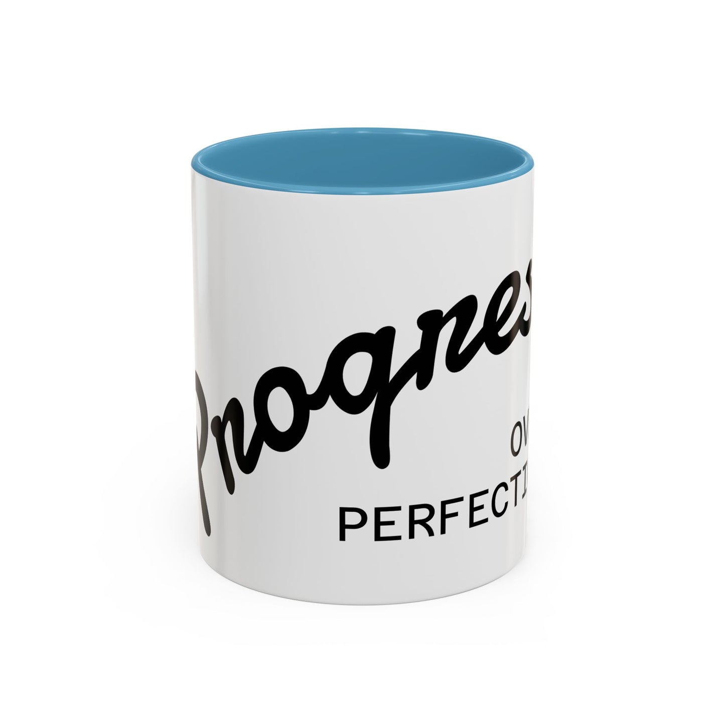 Happiness Over Perfection Accent Coffee Mug Inspirational Ceramic Tea Cup - packaging
