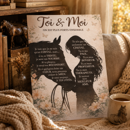 Horse & Me FRE Poster Canvas