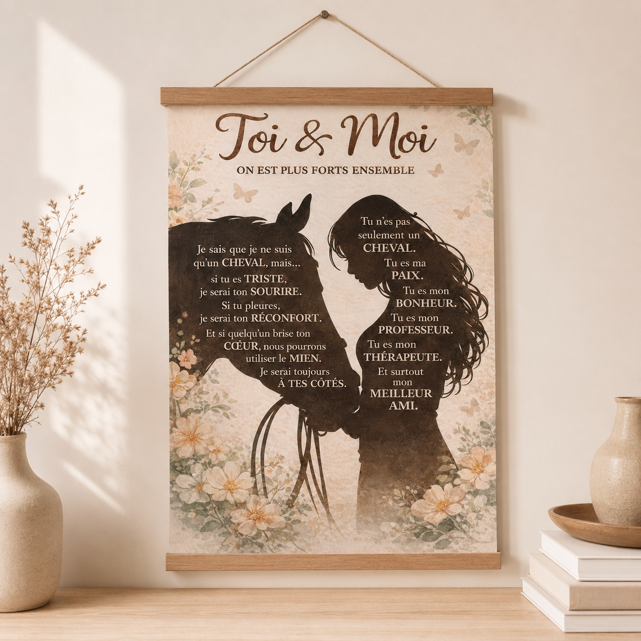 Horse & Me FRE Poster Canvas