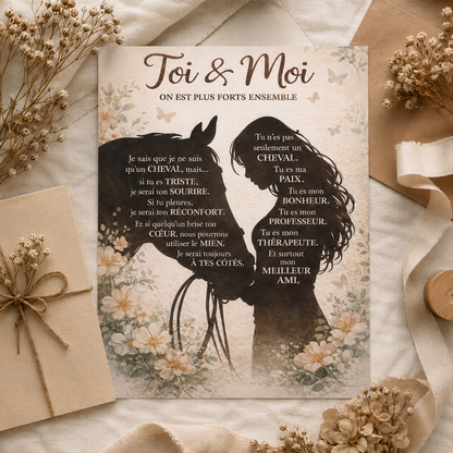 Horse & Me FRE Poster Canvas