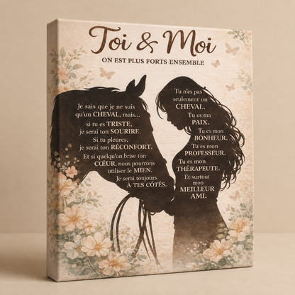 Horse & Me FRE Poster Canvas