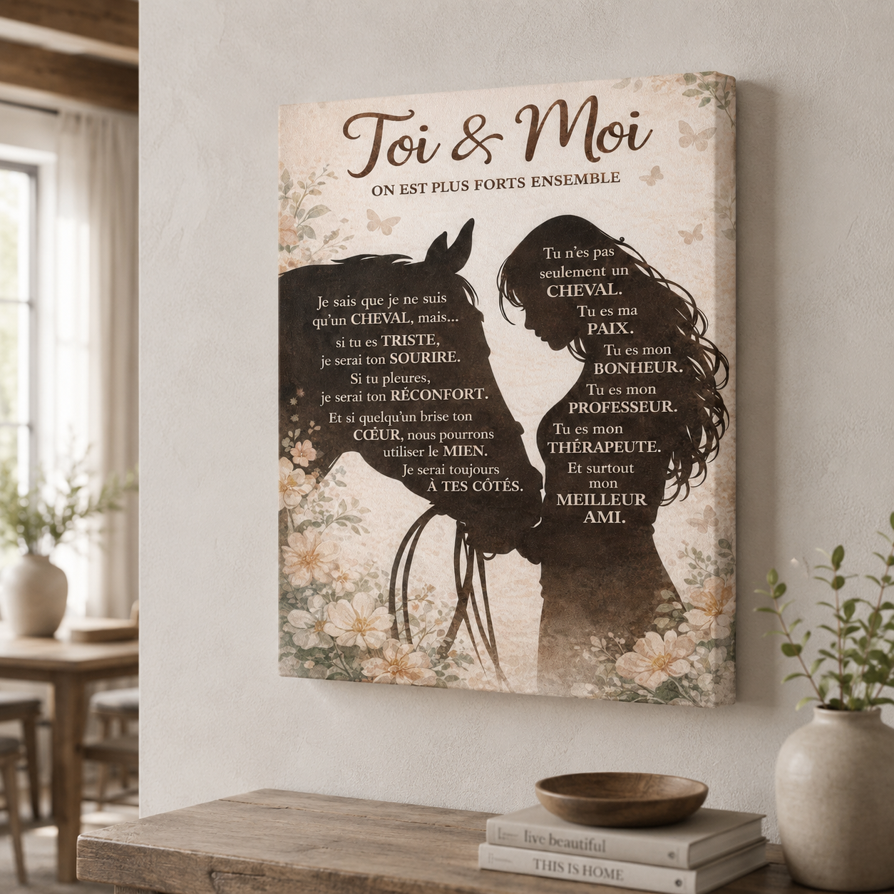 Horse & Me FRE Poster Canvas