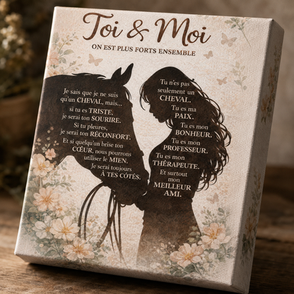 Horse & Me FRE Poster Canvas