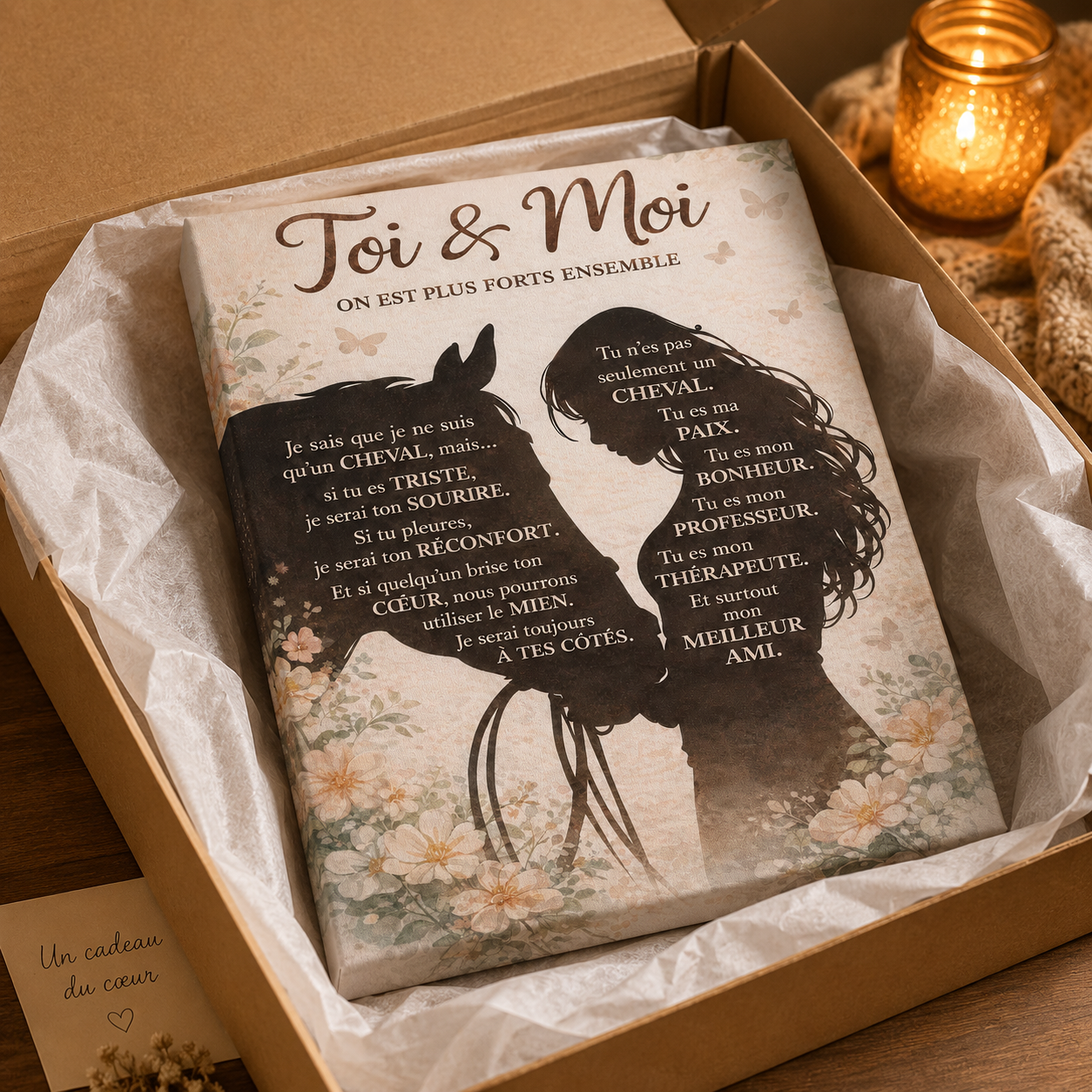 Horse & Me FRE Poster Canvas