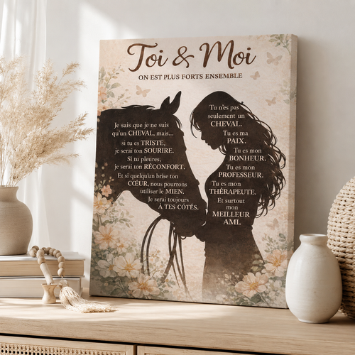 Horse & Me FRE Poster Canvas