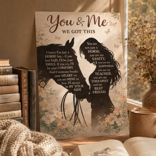 Horse & Me ENG Poster Canvas