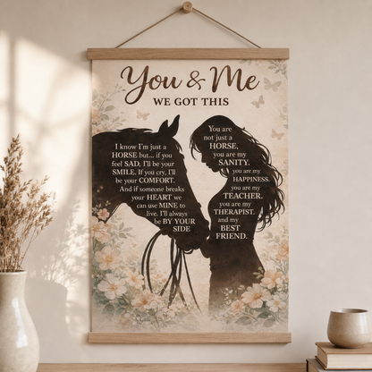 Horse & Me ENG Poster Canvas