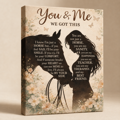 Horse & Me ENG Poster Canvas