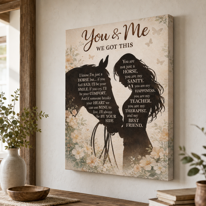 Horse & Me ENG Poster Canvas