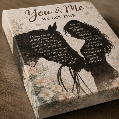 Horse & Me ENG Poster Canvas
