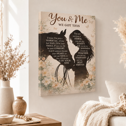 Horse & Me ENG Poster Canvas