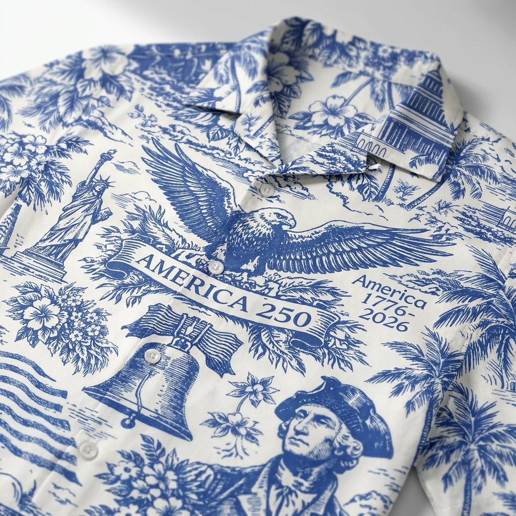 American 250th Anniversary Hawaiian Shirts