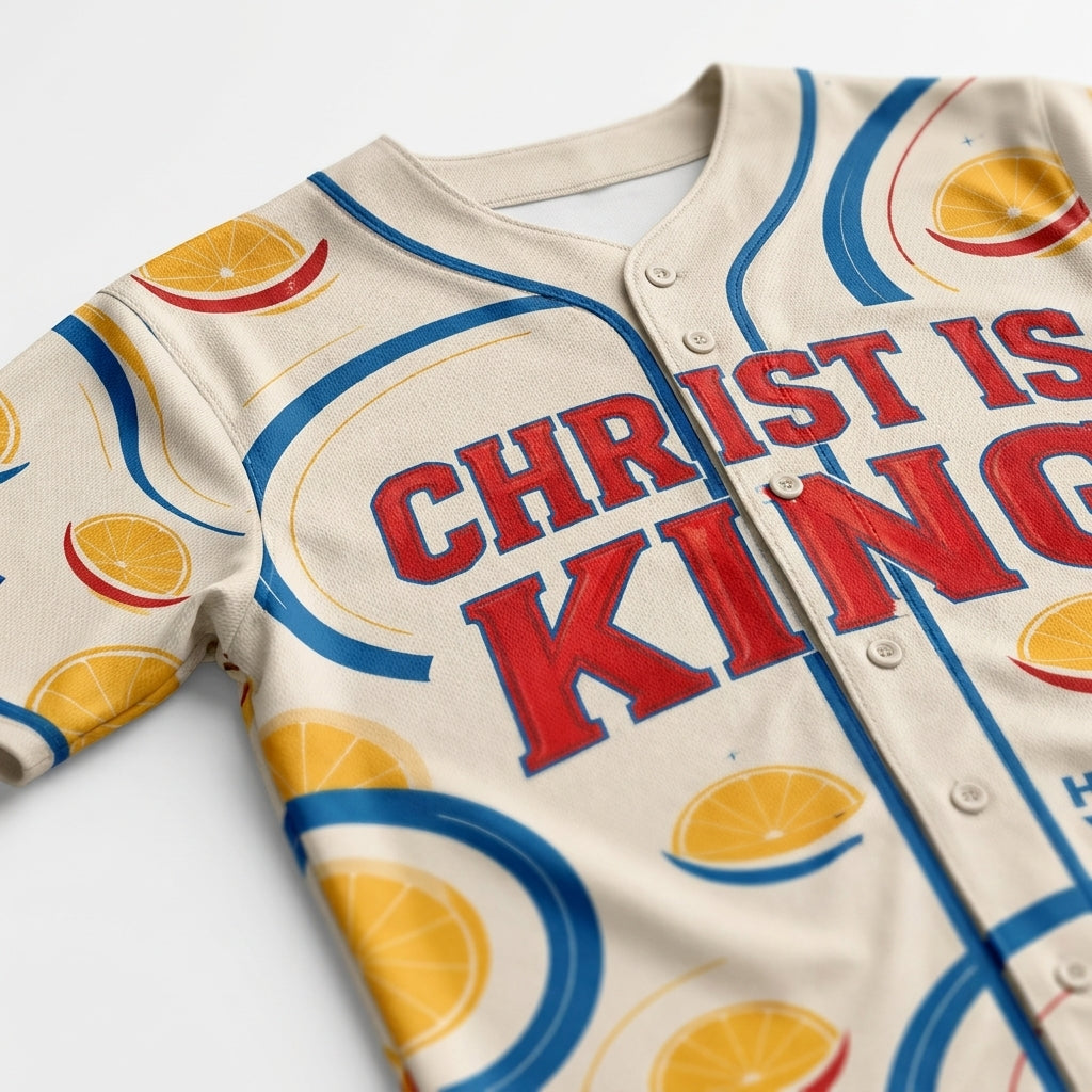 Jesus is King Unisex Baseball Jersey, Hawaii Shirt