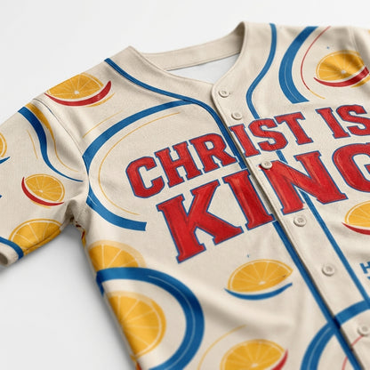 Jesus is King Unisex Baseball Jersey, Hawaii Shirt