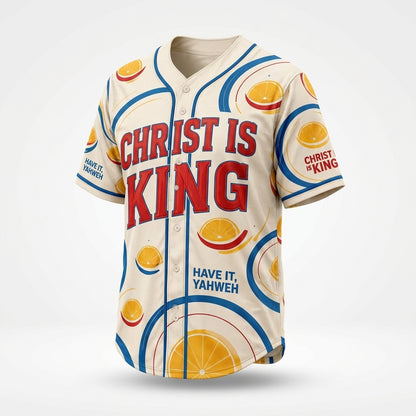 Jesus is King Unisex Baseball Jersey, Hawaii Shirt