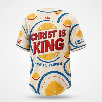 Jesus is King Unisex Baseball Jersey, Hawaii Shirt