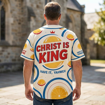 Jesus is King Unisex Baseball Jersey, Hawaii Shirt