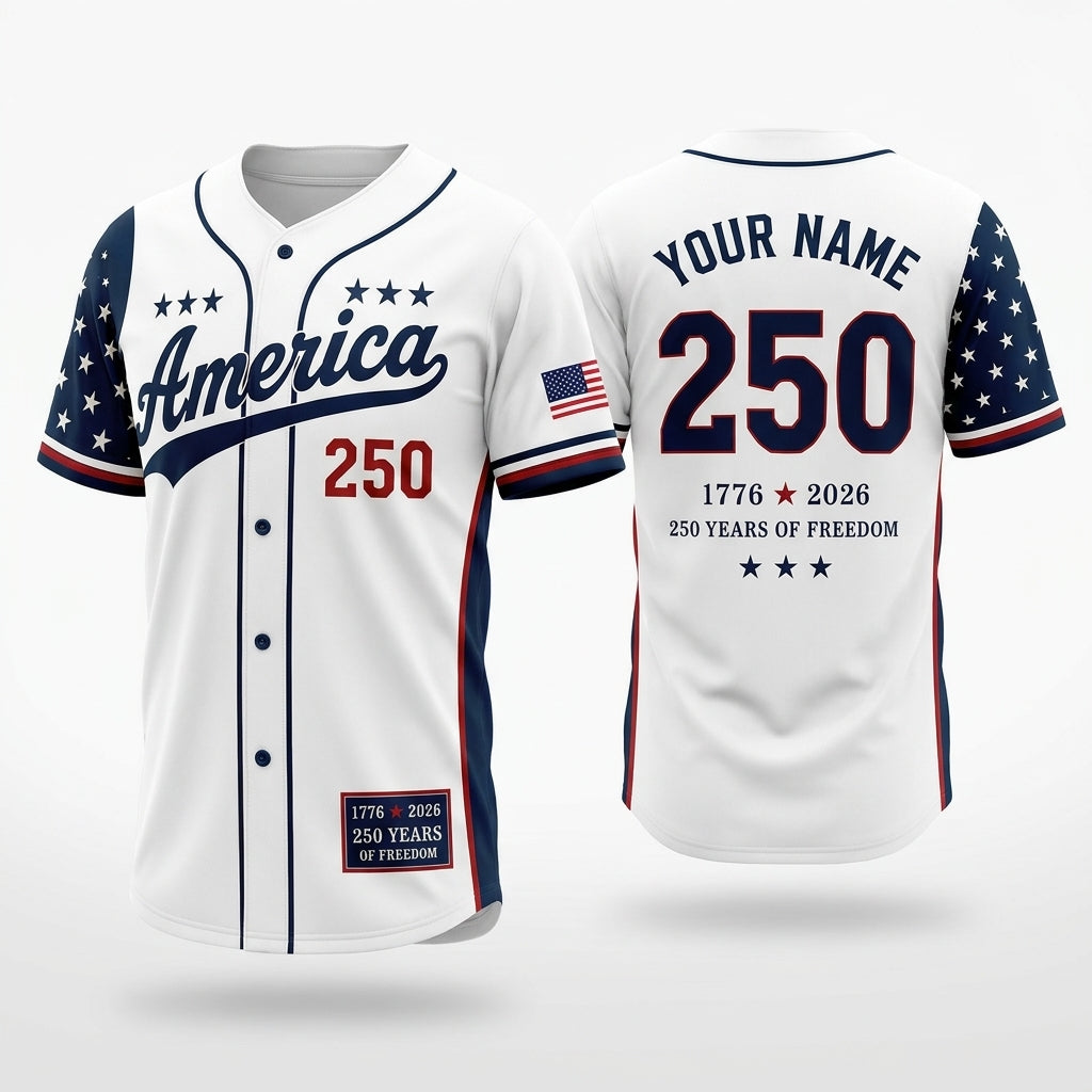 American Pride 250th Anniversary US Unisex Baseball Jersey