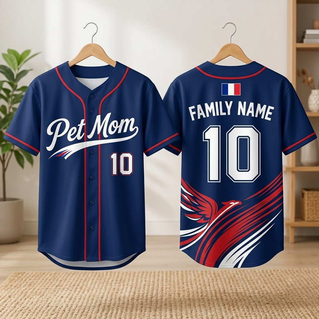 Custom Soccer All-Over Print Mesh Pet Jersey - Personalized Dog Cat Jersey