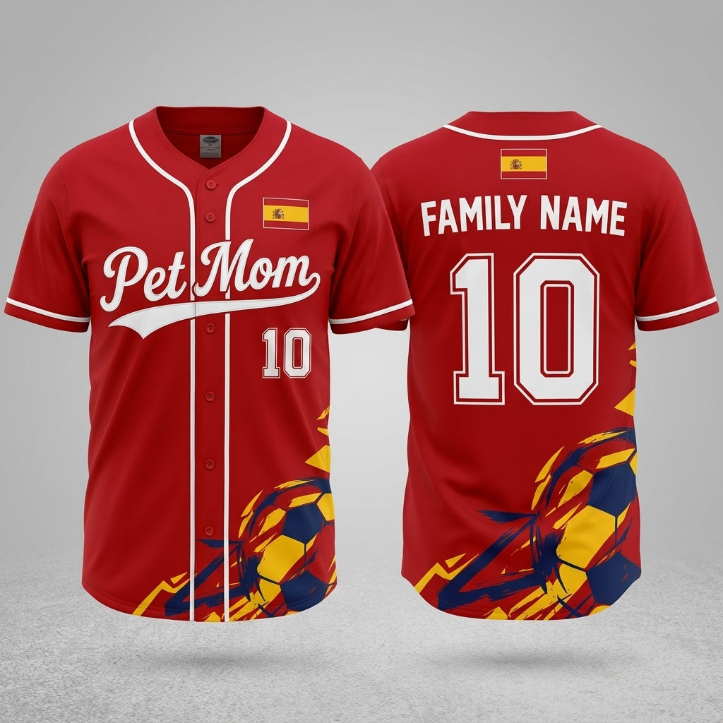 Custom Soccer All-Over Print Mesh Pet Jersey - Personalized Dog Cat Jersey