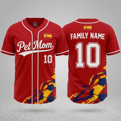 Custom Soccer All-Over Print Mesh Pet Jersey - Personalized Dog Cat Jersey