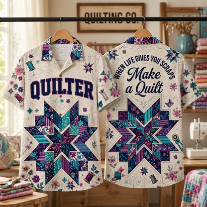 Sew Quilt Lover Hawaii Shirt Design Style3 Make a quilt