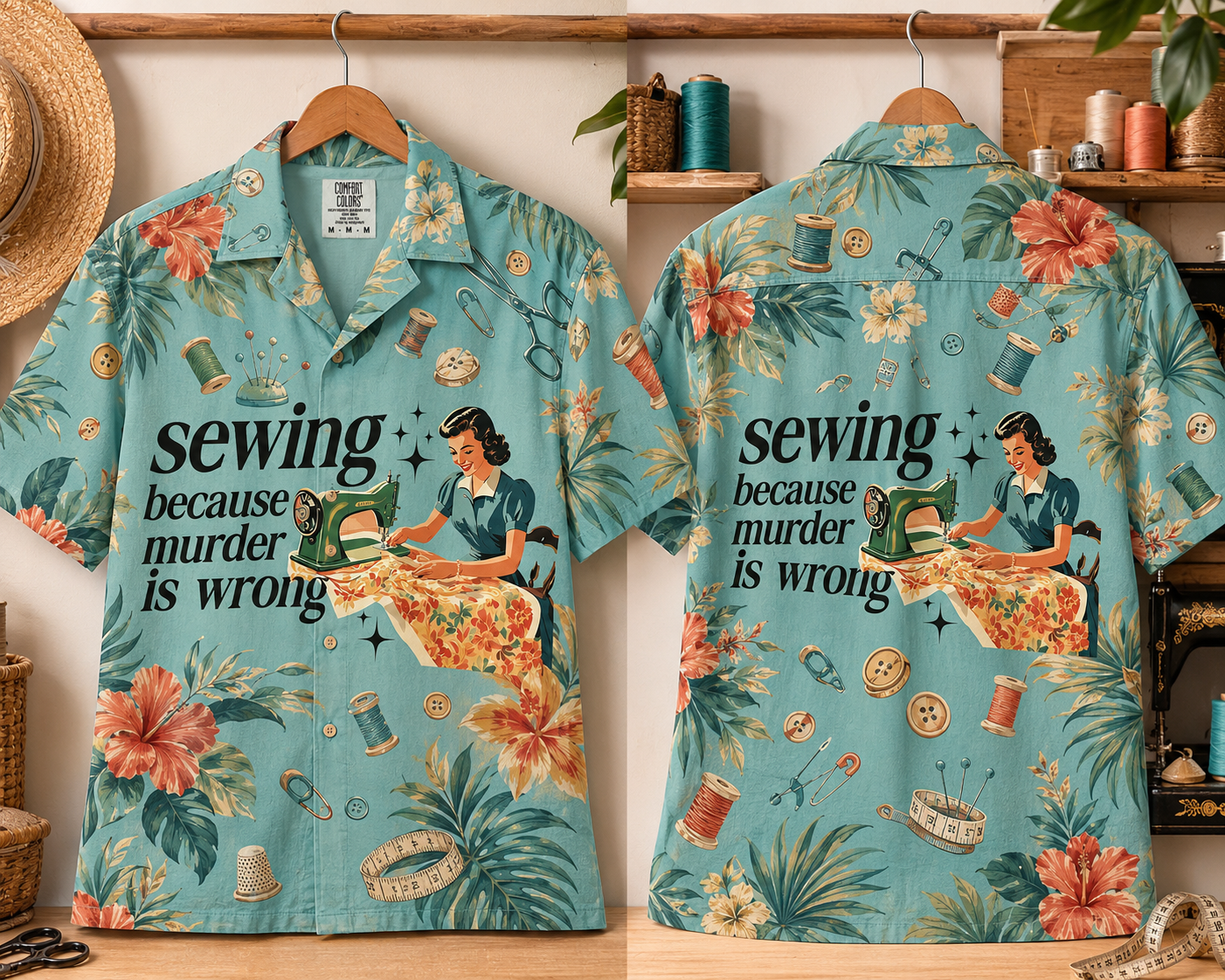 Sew Quilt Lover All-Over Print Hawaii Shirt