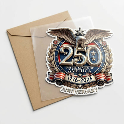 250 Years USA Flag Sticker — 1776–2026 Patriotic Die-Cut Decal 3