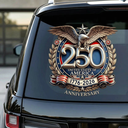250 Years USA Flag Sticker — 1776–2026 Patriotic Die-Cut Decal 3