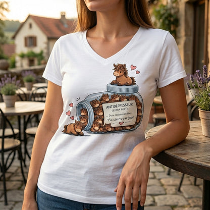 T-Shirt Cheval Antidépresseur Humoristique – Cadeau Amoureux des Chevaux