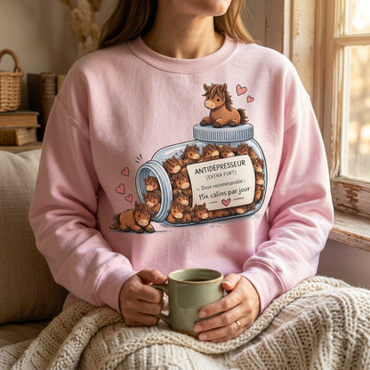 T-Shirt Cheval Antidépresseur Humoristique – Cadeau Amoureux des Chevaux
