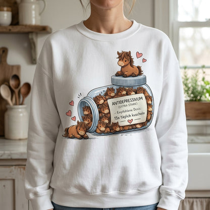 Lustiges Pferde Antidepressivum Shirt – Süßes Pferdeliebhaber Geschenk