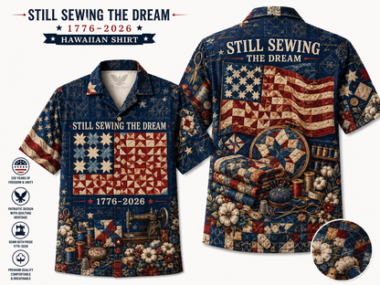 Patriotic Sewing The Dream All-Over Print Hawaii Shirt