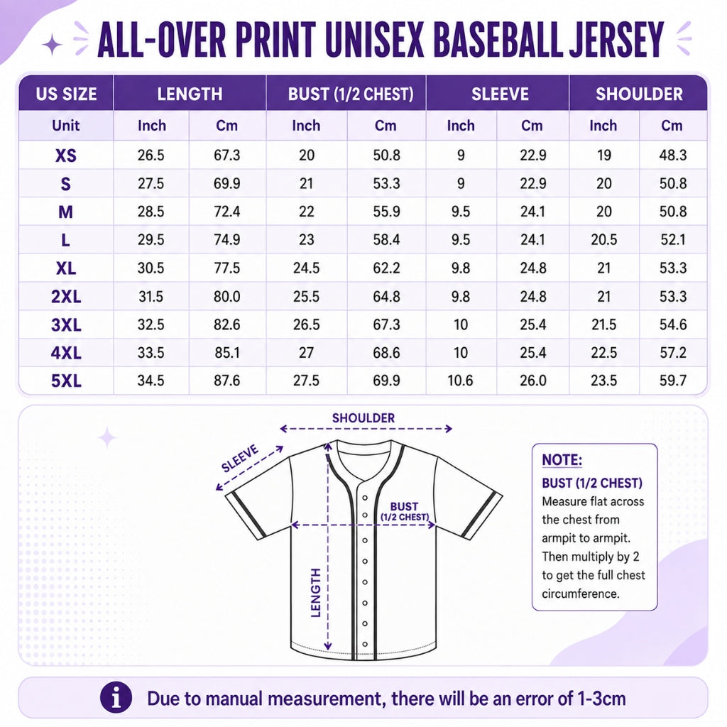 Adult Size Chart