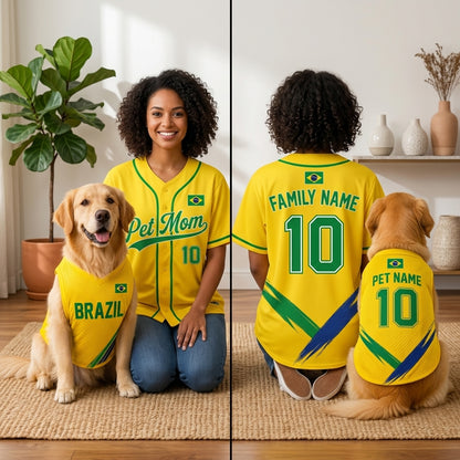 Custom Soccer All-Over Print Mesh Pet Jersey - Personalized Dog Cat Jersey