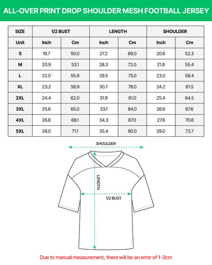 Teacher Custom Grade Number Name Print Drop Shoulder Mesh Football Jersey