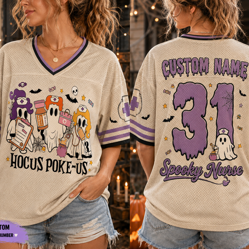 Nurse Witches Night Shift Boo Hocus Pocus Jersey
