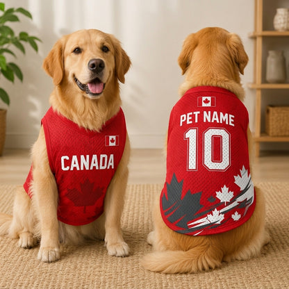 Custom Soccer All-Over Print Mesh Pet Jersey - Personalized Dog Cat Jersey